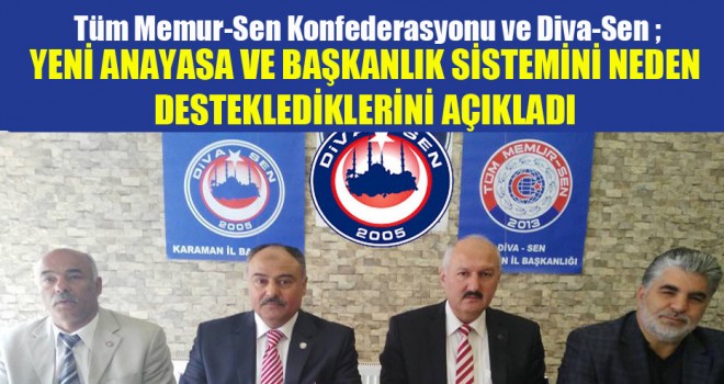 Diva Sen,Başkanlık Sistemini ve Yeni Anayasa'yı destekliyoruz