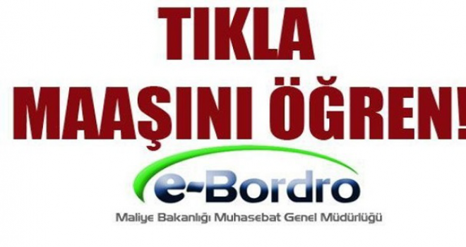 2016 Haziran Ayı E-bordro maaş sorgulama