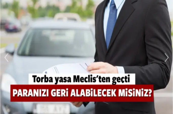 Yasa Geçti.Paranızı Alabilirsiniz