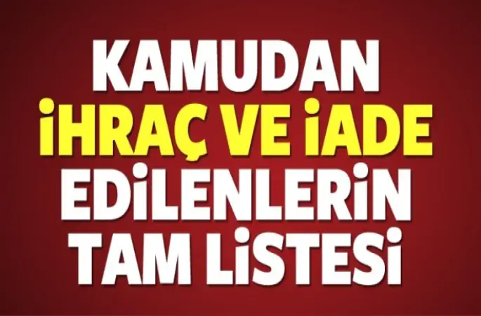 Yeni KHK ile 4 bin 464 kişi memuriyetten atıldı.