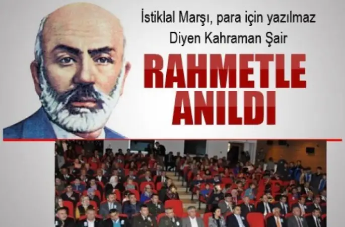 Mehmet Akif Ersoy Rahmetle anıldı