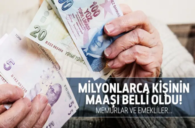 Memur maaşları belli oldu