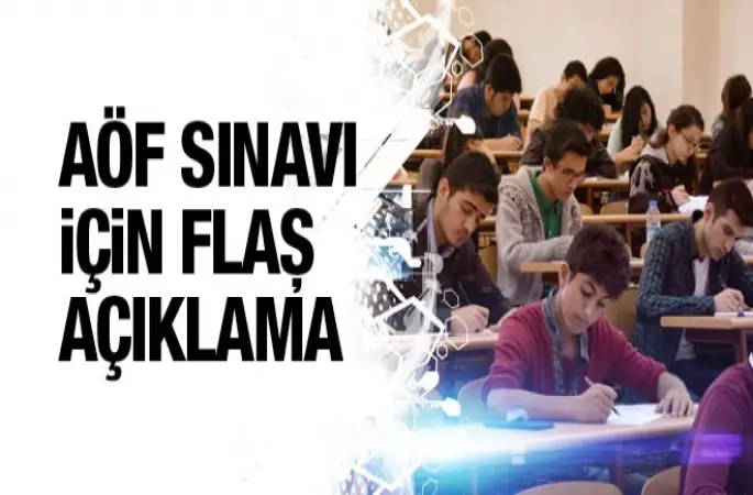 AÖF Tek ders sınavı İptal