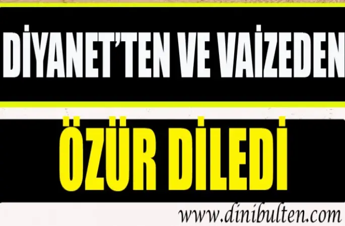 Alireisoğlu, Diyanetten ve vaizeden özür diledi