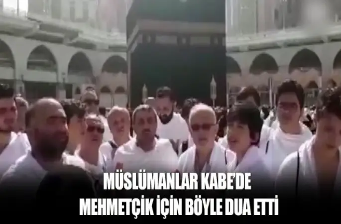 Kabe'de Mehmetçik için dua etti!