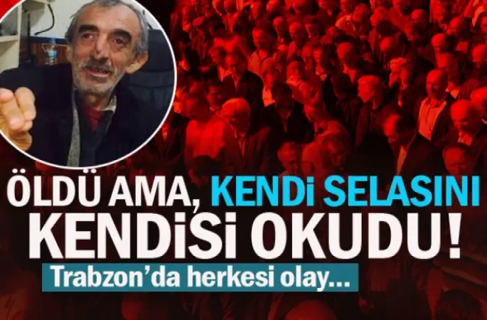 Ölen Müezzin Şeref Güven, Kendi Salasını Kendi Okudu!