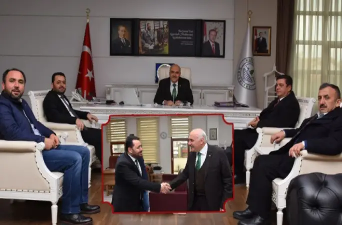 Kızılcahamam Müftülüğüne atanan Limon, Belediye Başkanı Acar'dan Hoş Geldin ziyareti