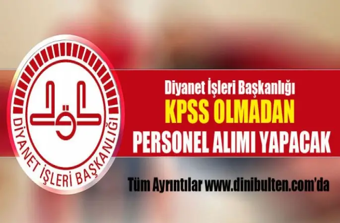 Diyanet,122 Personel Alacak