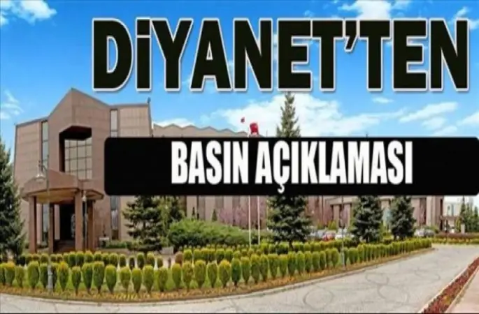 Erzincan'da Meydana Gelen Olay Hakkında Diyanet'ten Basın Açıklaması