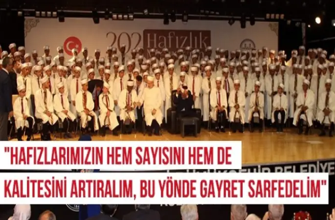 Kayseri'de 202 öğrenci için hafızlık merasimi