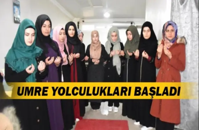 Üniversiteli Öğrenciler Dualarla Umreye Yolcu Edildi