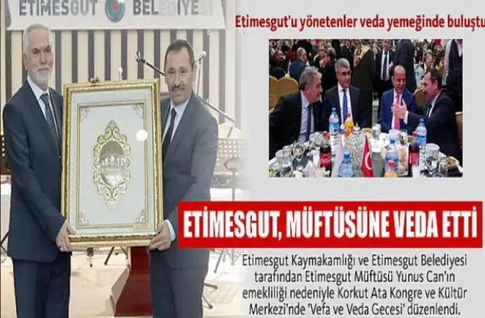 Etimesgut Müftüsü Can İçin Veda Gecesi