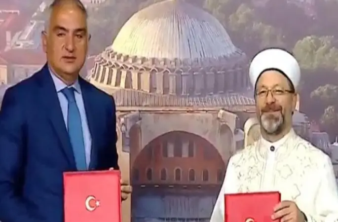 Ayasofya Camii Protokolü imzalandı