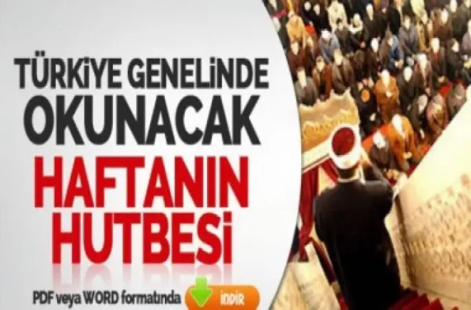 Diyanet Hutbe, Hz. Peygamber, Tevhid ve Vahdet