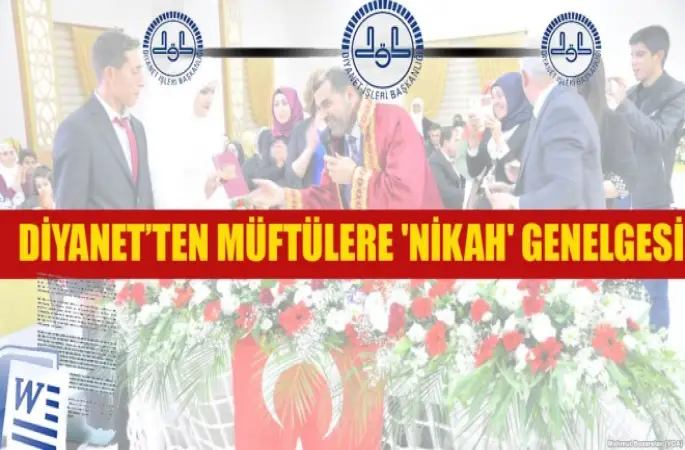 Diyanet'ten Müftülere Nikah Genelgesi