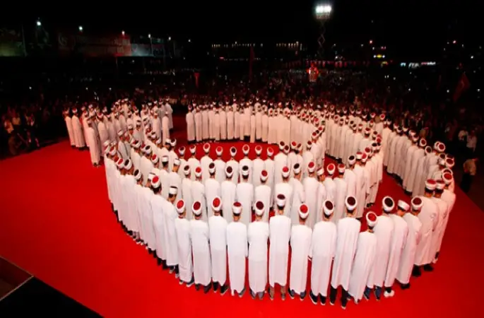 249 Hafızın Ay Yıldız temalı muhteşem gösterisi...