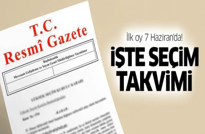 Seçimlere ilişkin YSK kararı Resmi Gazete'de