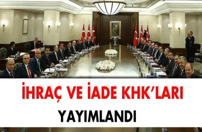 Yeni KHK'lar yayımlandı