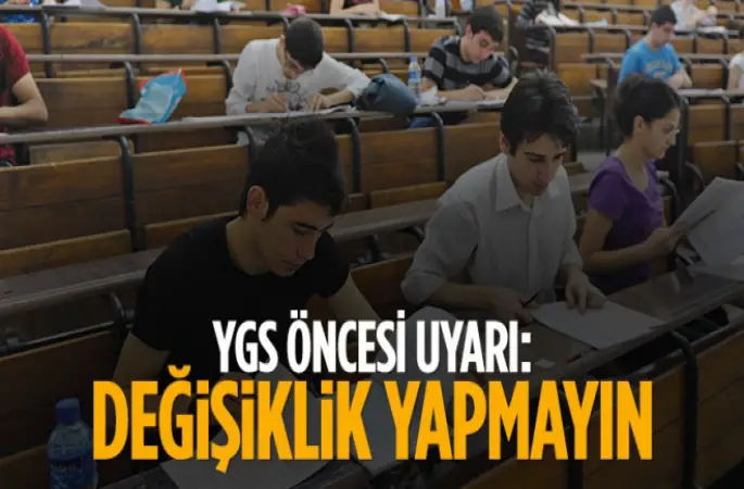 YGS'ye gireceklere tavsiyeler!