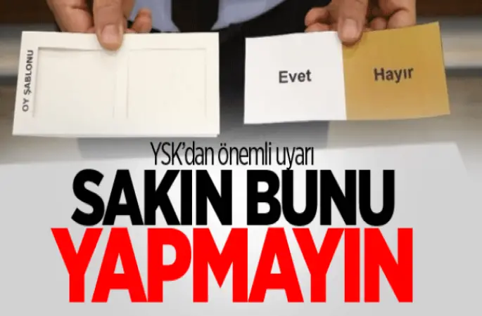 Geçerli ve geçersiz sayılacak oylar