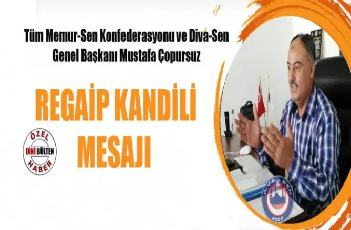 Başkan Çopursuz'dan Regaip Kandili Mesajı