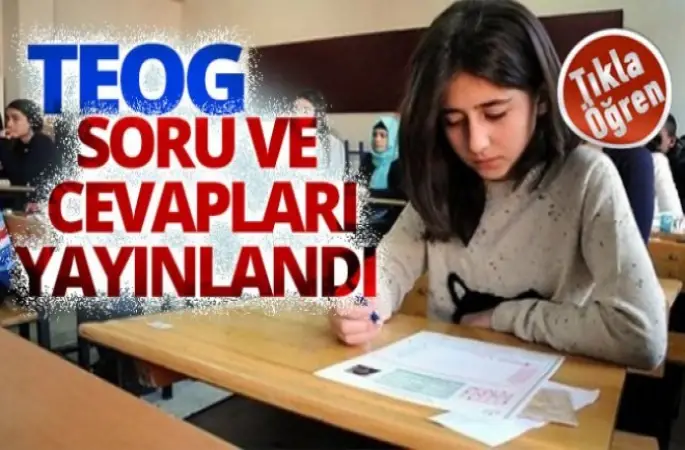 TEOG soru ve cevapları