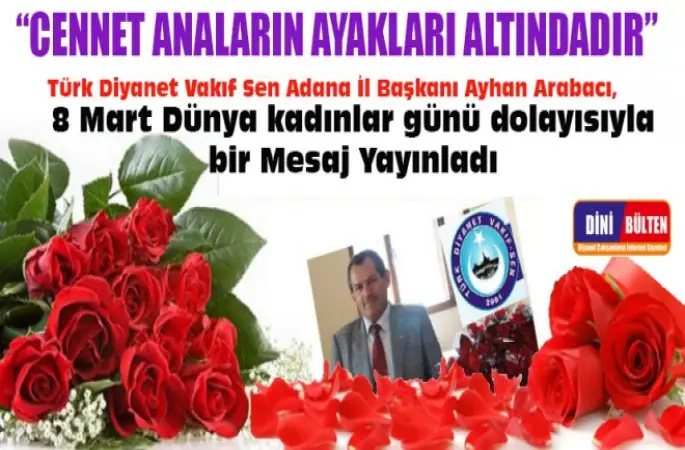 Başkan Arabacı,Dünya Kadınlar günü kutlu olsun