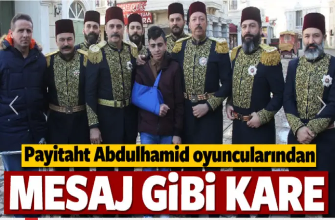 Payitaht Abdulhamid oyuncularından mesaj gibi kare