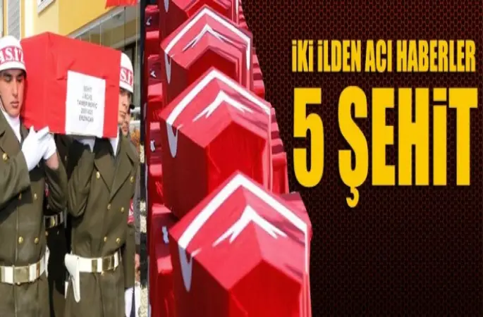 Savur ve Şırnak'ta 5 şehit