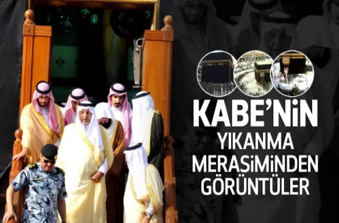 Kabe-i Muazzama yıkandı