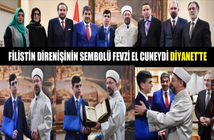 Filistin direnişinin sembolü Fevzi el Cuneydi Diyanet'te