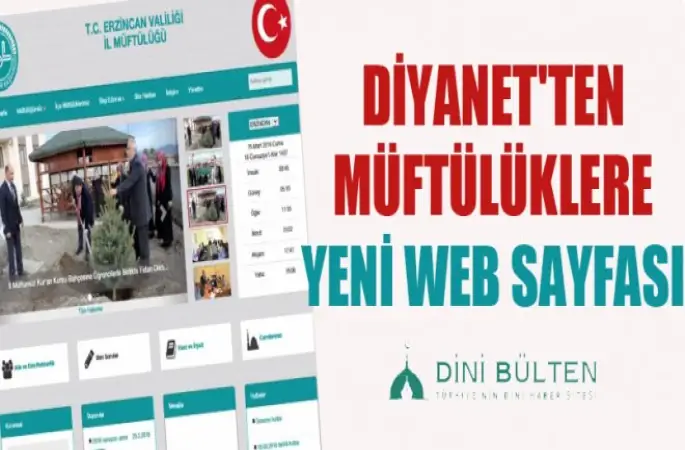 Diyanet'ten Müftülüklere Yeni Web Sayfası