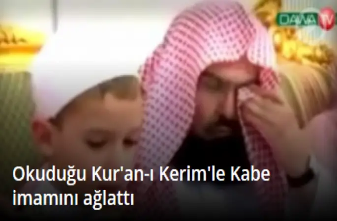 Okuduğu Kur'an-ı Kerim'le Kabe imamı Sudeys'i ağlattı