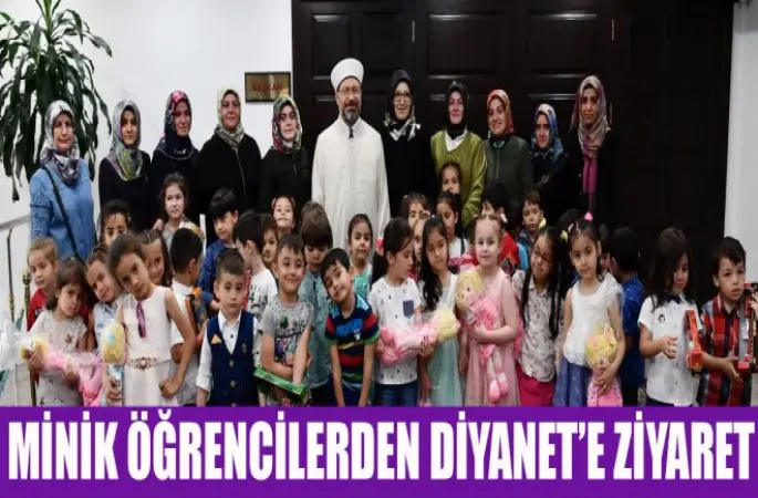Minik Öğrencilerden Diyanet’e ziyaret