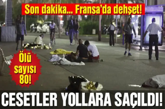 Fransa’da korkunç saldırı,80 kişi Öldü