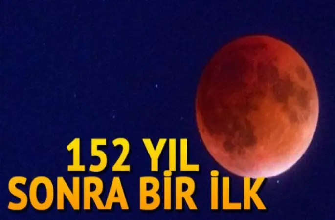Türkiye’den ve dünyadan Süper Kanlı Mavi Ay Tutulması