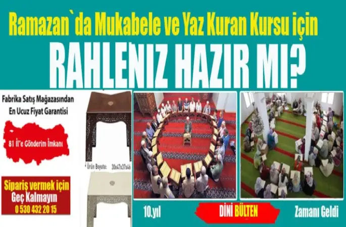 Yaz Kuran Kursları ve Mukabele Başlamadan Hazırlığınızı Şimdiden Yapınız!