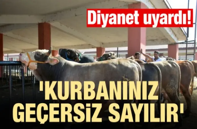 Diyanet, Hissedarın niyeti et ise kurban geçersizdir