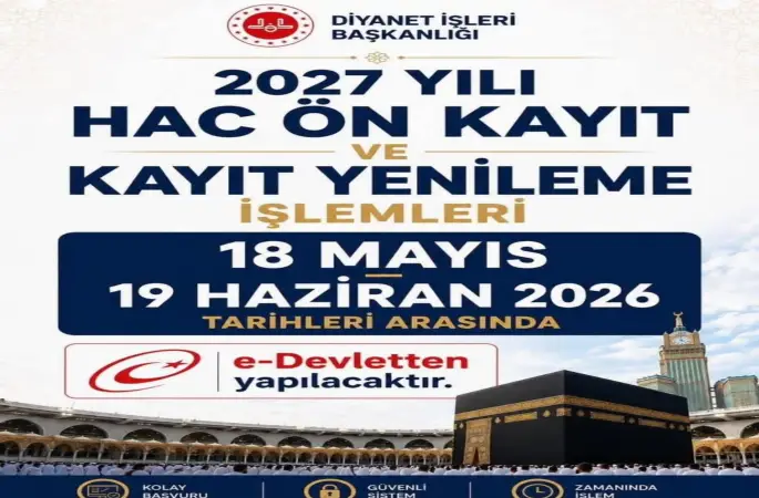 2017 Hac Kayıtları Başlıyor