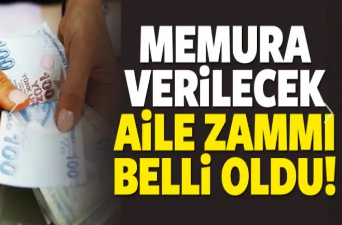 Memurun Aile Yardımı  321 liradan, 378 liraya yükselecek