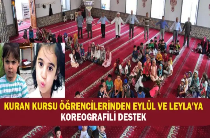 Kuran Kursu Öğrencilerinden Eylül Ve Leyla'ya Koreografili Destek