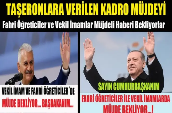 Fahri Öğreticiler ve Vekil İmamlar Müjdeli Haberi Bekliyorlar