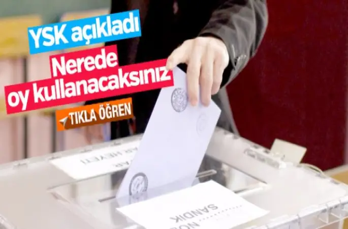 Hangi sandıkta oy kullanacaksınız?