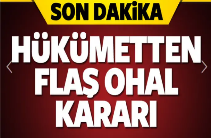 Hükümet Sözcüsü Bekir Bozdağ,OHAL kararı
