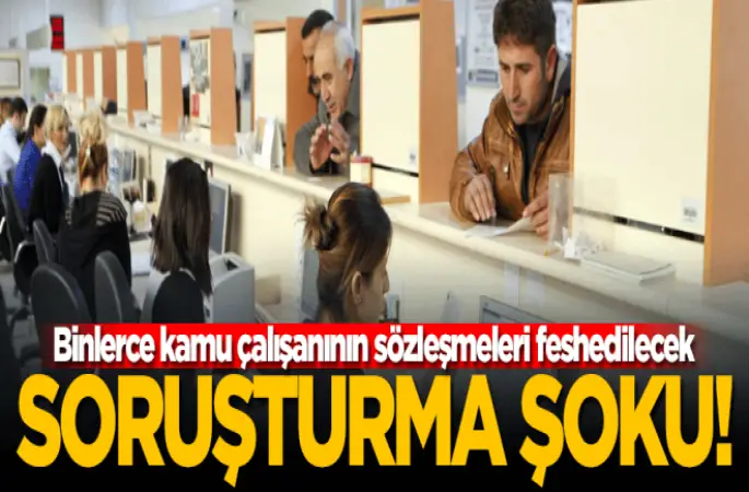Kamu çalışanına soruşturma!
