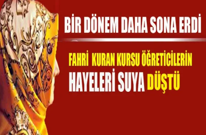 Fahri öğreticilerin Hayelleri Yine Suya Düştü
