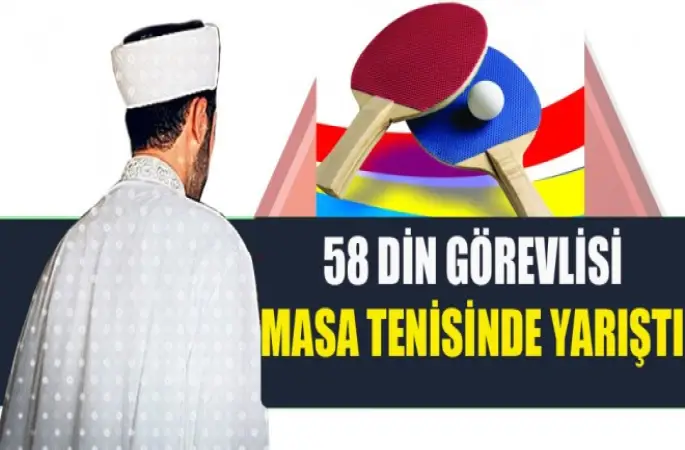 İmamların Masa Tenisi Turnuvası Sonuçlandı
