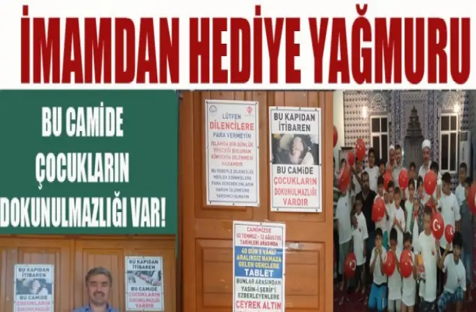 Uluyol Camii'nin kapısında anlamlı not