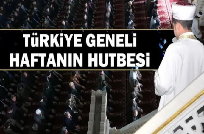 Diyanet (22 Eylül 2017 ) Türkiye Geneli Cuma Hutbesi