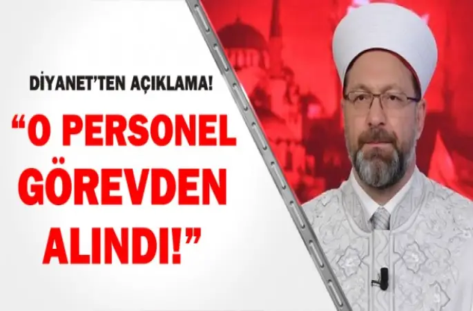 Diyanet'ten Basın Açıklaması....